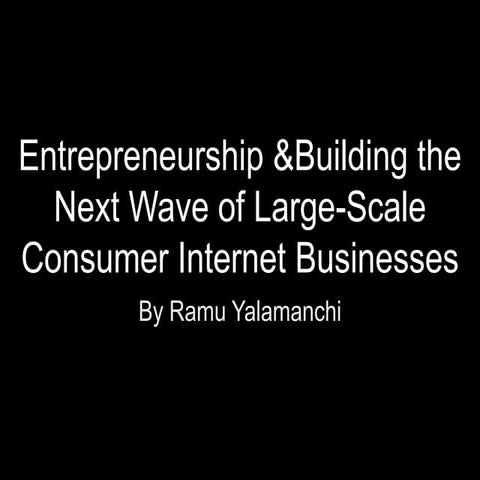 Ramu yalamachi  entrepreneurship how_to_web