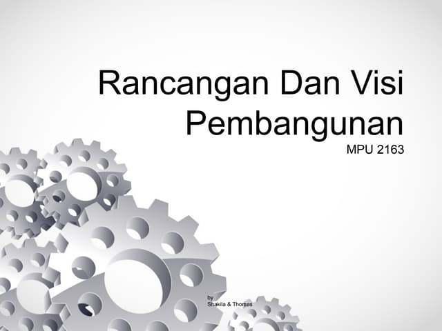 MPU Rancangan dan Visi Pembangunan