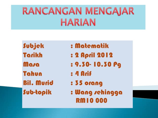 Rancangan harian