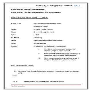 Rancangan pengajaran harian (autosa...