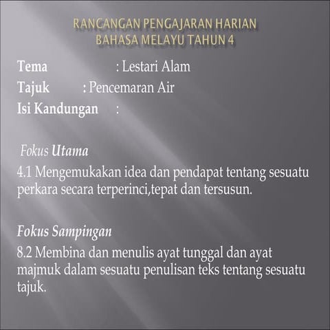 Rancangan pengajaran harian (blog)
