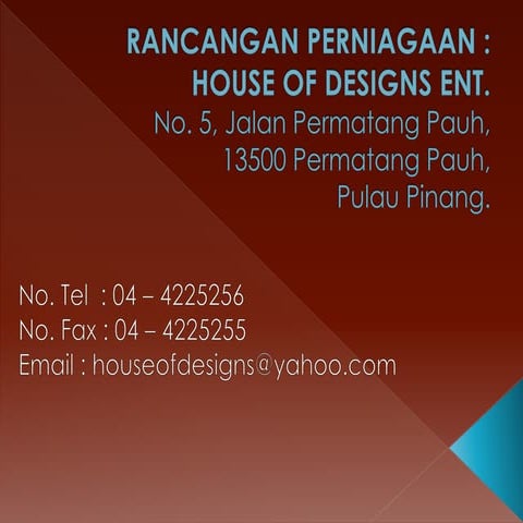 Rancangan perniagaan