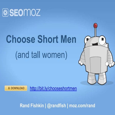 Choose Short Men & Tall Women