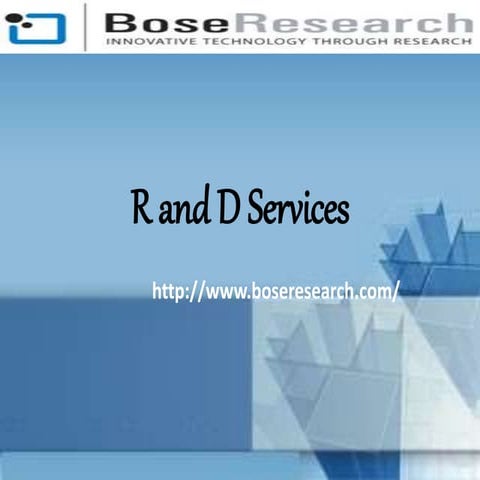 R and d services and out sourcing | PPTX