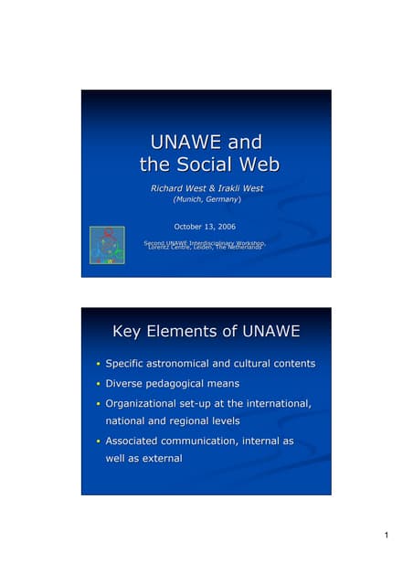 UNAWE and the Social Web