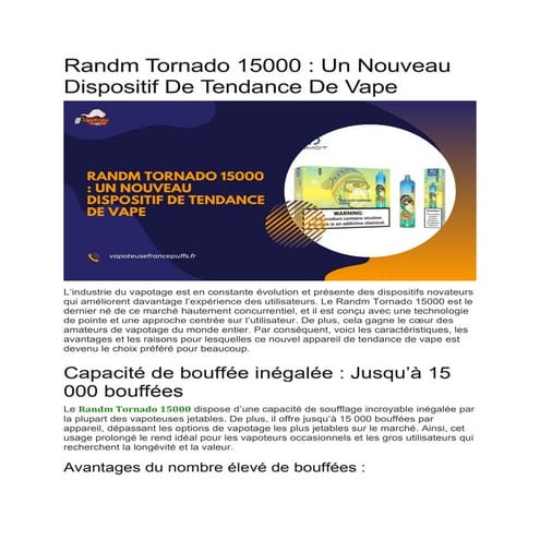 Randm Tornado 15000  Un Nouveau Dispositif De Tendance De Vape.pdf