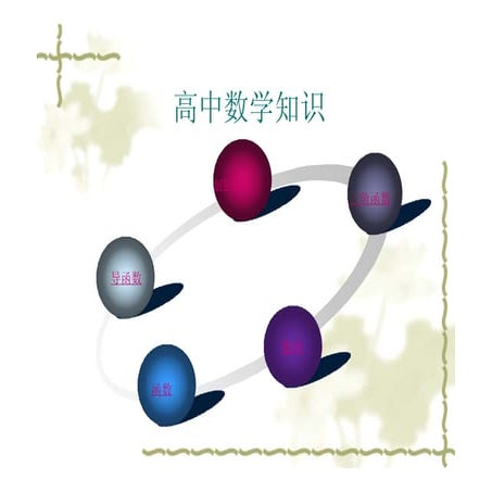 高中数学知识