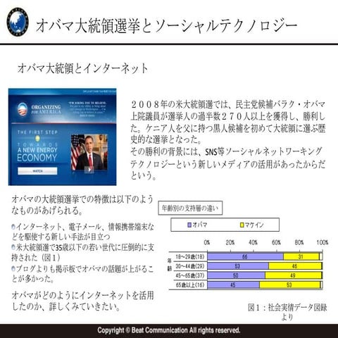 オバマ大統領選挙とソーシャルテクノロジー