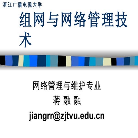 组网与网络管理技术（第四章）