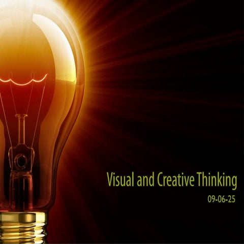 视觉和创造力思维技巧培训