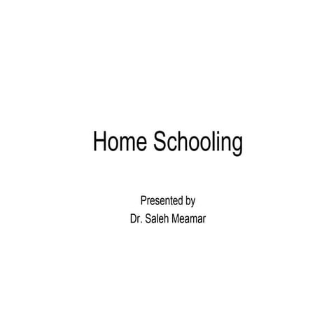 التعليم المنزلي