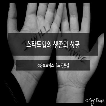 스타트업의 생존과 성공