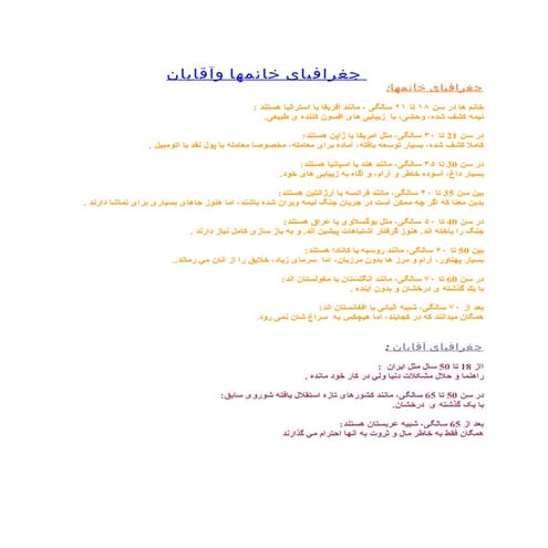 جغرافیای آقایان و خانمها