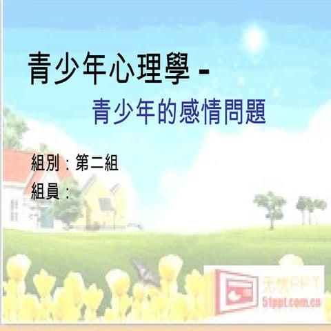 第二組 青少年的感情