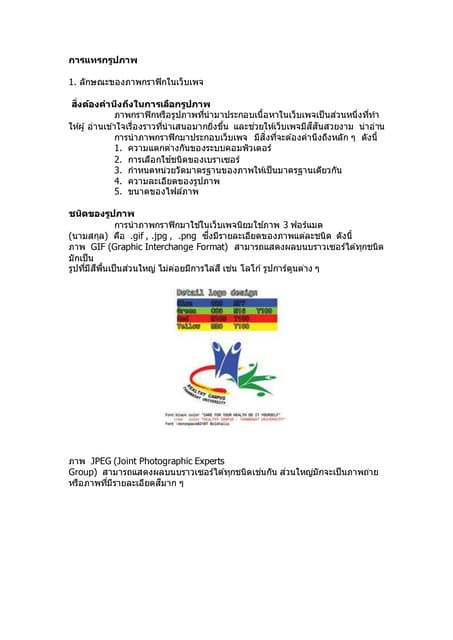 การแทรกรูปภาพ