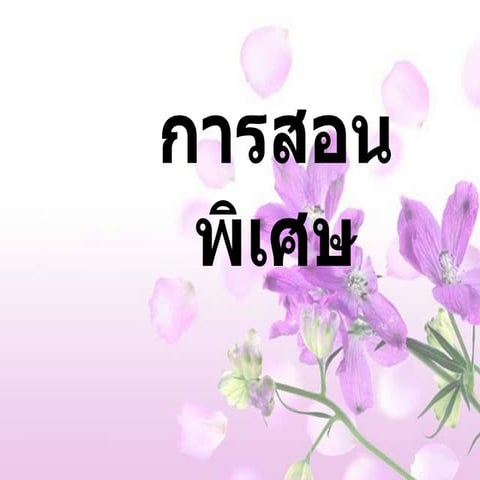 การสอนพิเศษ
