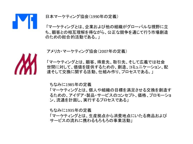 セミナー資料マーケティング定義