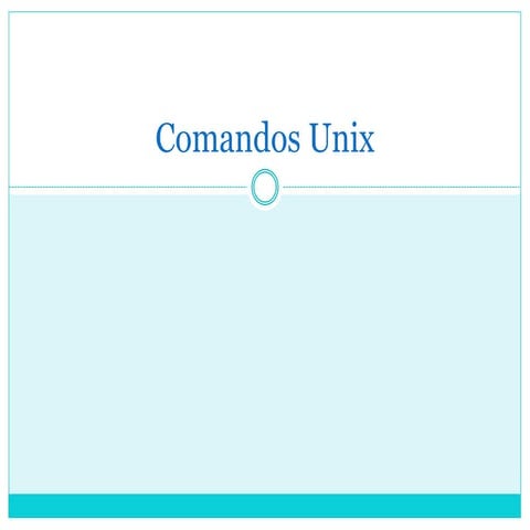 Comandos Unix | PPTX