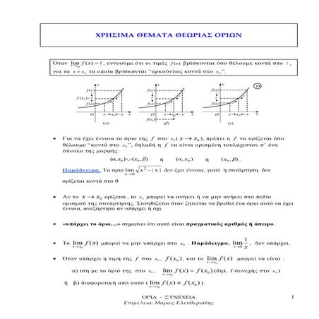 όρια γ λυκείου