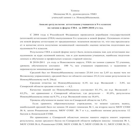 Тезисы выступления