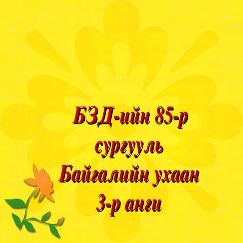хүн орчин | PPT