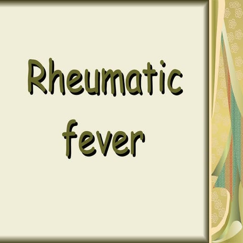 rheumatic fever