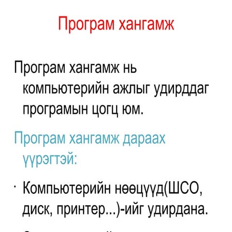 компьютерийн програм хангамж