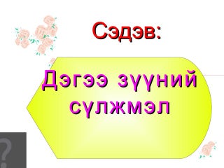 сүлжмэл | PPT