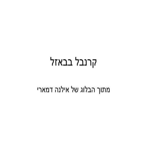 קרנבל בבאזל   אילנה דמארי