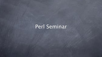 Perl세미나