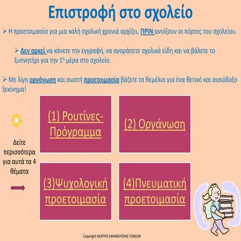 Eπιστροφή στο σχολείο