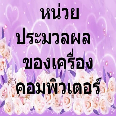 หน่วยประมวลผลของเครื่องคอมพิวเตอร์  แอน