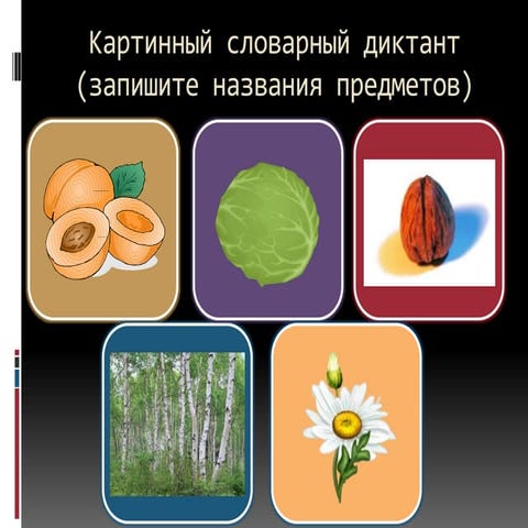 картинный диктант | PPT