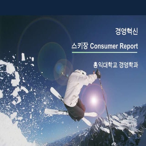 [경영혁신] 스키 리조트 KPI 평가 및 순위