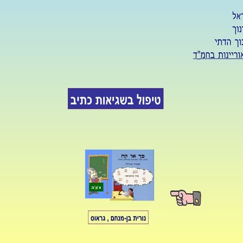 מצגת  שגיאות-כתיב