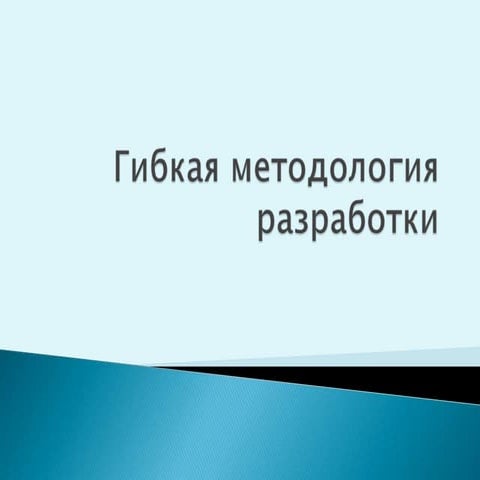 Гибкая методология разработки