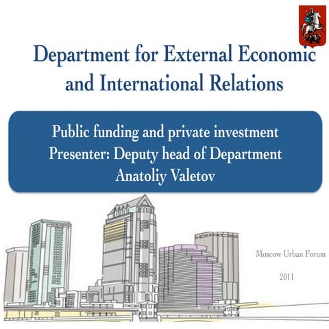 Anatoliy Valetov. Public funding and private investment
