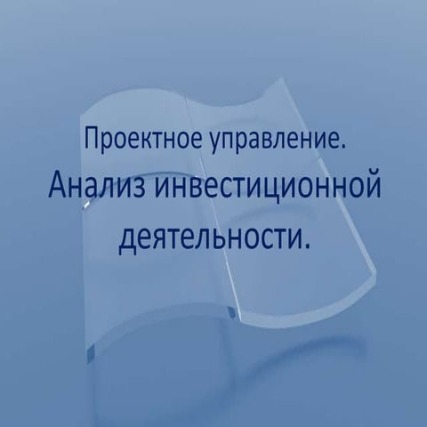 презентация проектыинвестиции