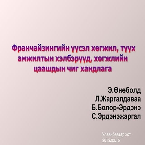 франчайзинг