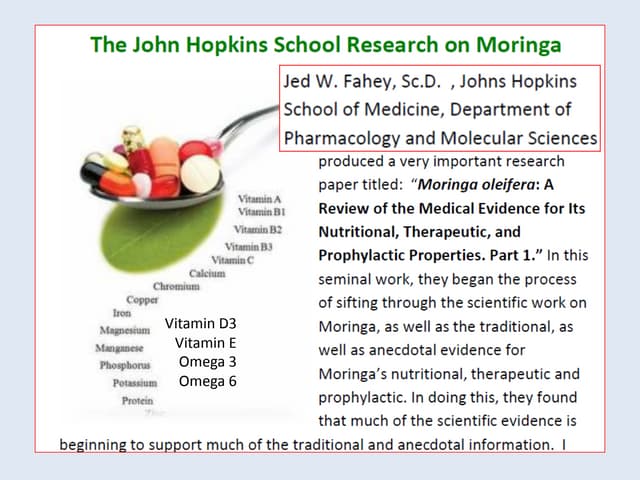 מורינגה משפרת את הבריאות בתחומים רבים