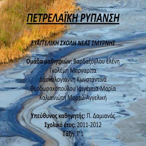 ΠΕΤΡΕΛΑΪΚΗ ΡΥΠΑΝΣΗ