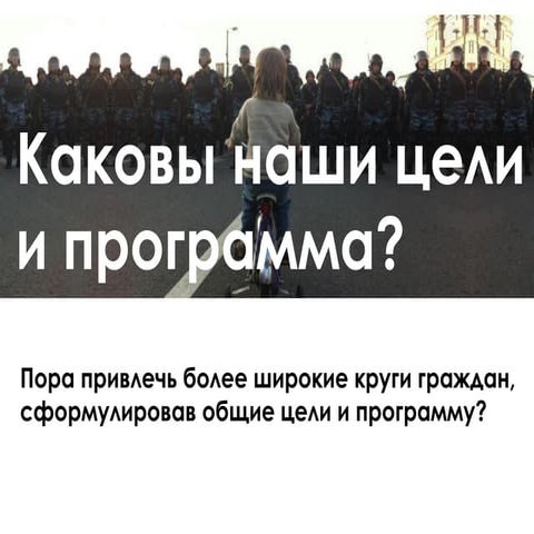 Kakovy tseli protestnogo dvizheniya?