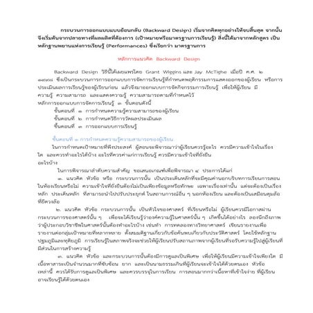 บทความการออกแบบการสอน