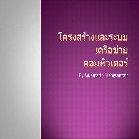 โครงสร้างและระบบเครือข่ายคอมพิวเตอร์