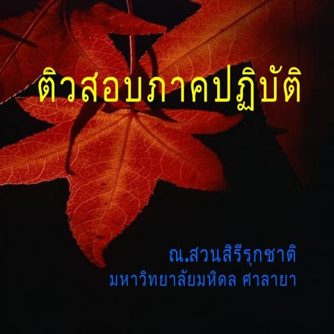 ติวสมุนไพรสด