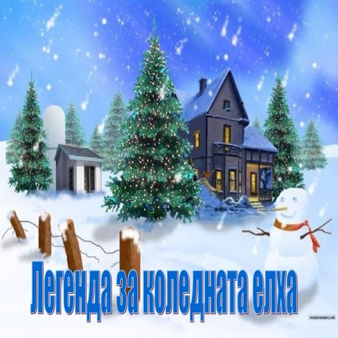 легенда за коледната елха | PPT