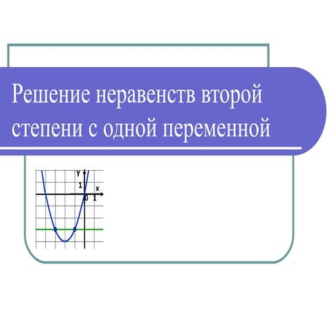решение квадратных неравенств