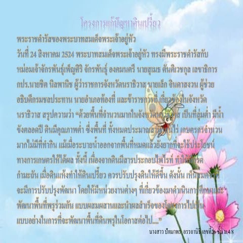 โครงการแก้ปัญหาดินเปรี้ยว