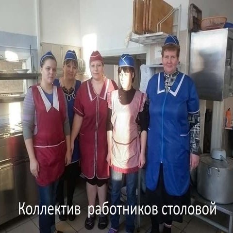 коллектив работников столовой | PPT