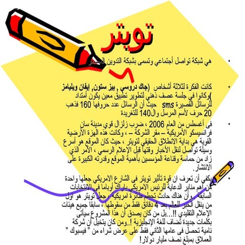 مادة تدريبية عن تويتر اعداد علي بخيت